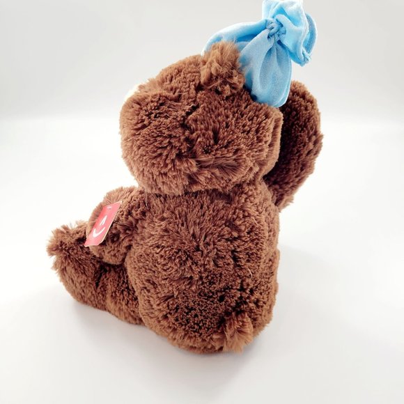 Aurora Get Well Bear Brown Teddy Bear Stuffed Animal W/ Ice Pack Bandaid NEW 12" - Picture 4 of 10